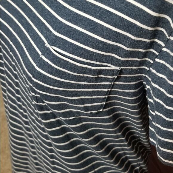 J.CREW blue/white striped pocket tee - Picture 4 of 5